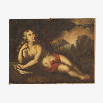 Religious painting Mary Magdalene from 17th century