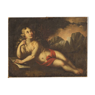 Religious painting Mary Magdalene from 17th century