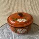 Traditional hand-painted terracotta pot