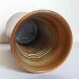 Vintage enameled stoneware potter's diabolo vase