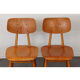 Ensemble de 4 chaises en bois produites par Ton, 1960