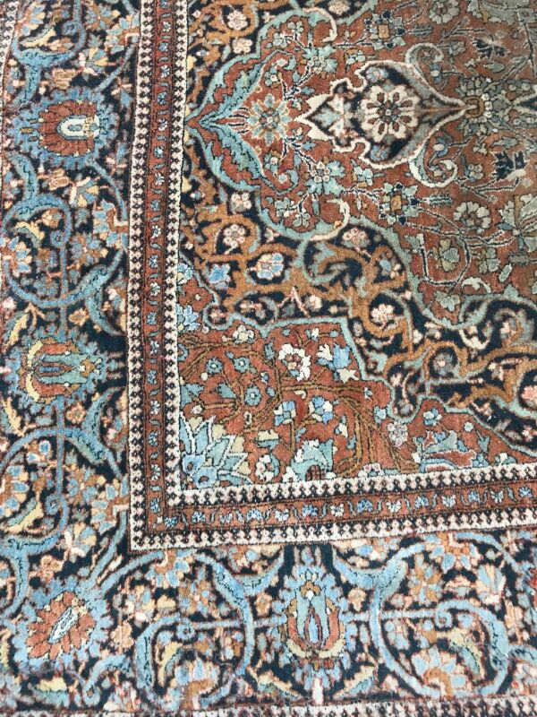 Former carpet Persian Kashan end done hand 134 X 208 CM