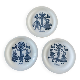 Lot of old Dutch plates