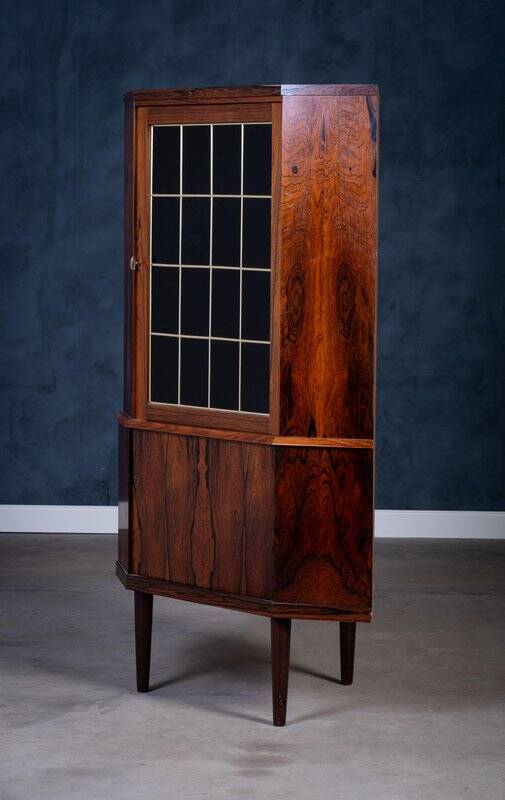 Meuble de Bar d'Angle Mid-Century en Palissandre, Danemark, 1960s