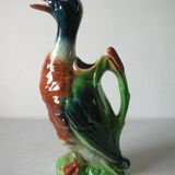 Old pitcher large duck Saint Clément ceramic slurry beautiful color 33 cm n° 2