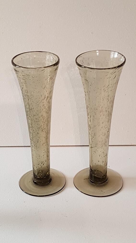 6 allain Guillot champagne flutes