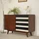 U 458 black and white sideboard by Jiri Jiroutek for Interier Praha, 1960