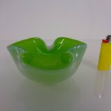 Green Sommerso Murano Glass Ashtray, Italy, 1960s