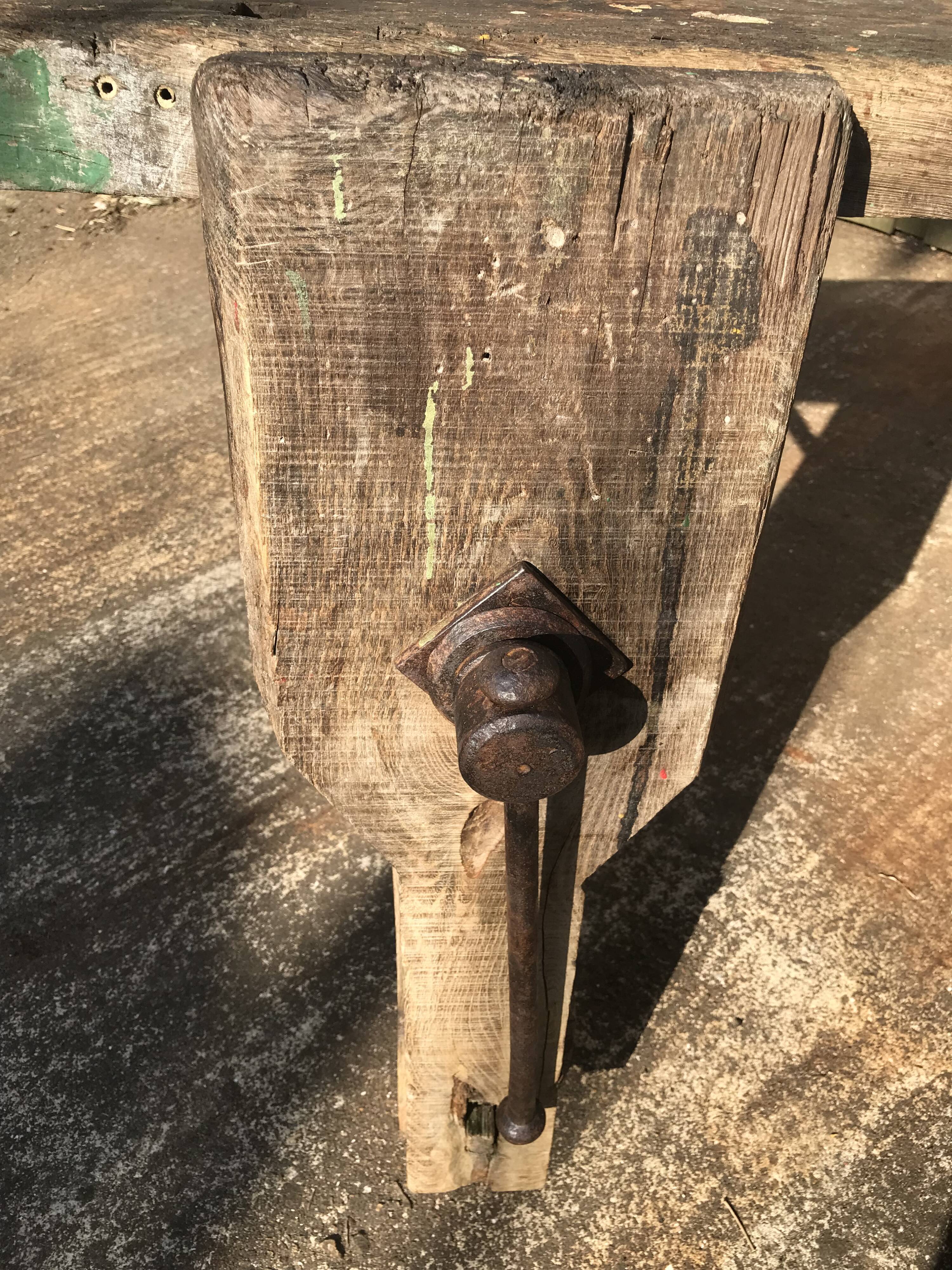 Établi en bois massif