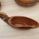 Sarreguemines 12-piece earthenware fish set