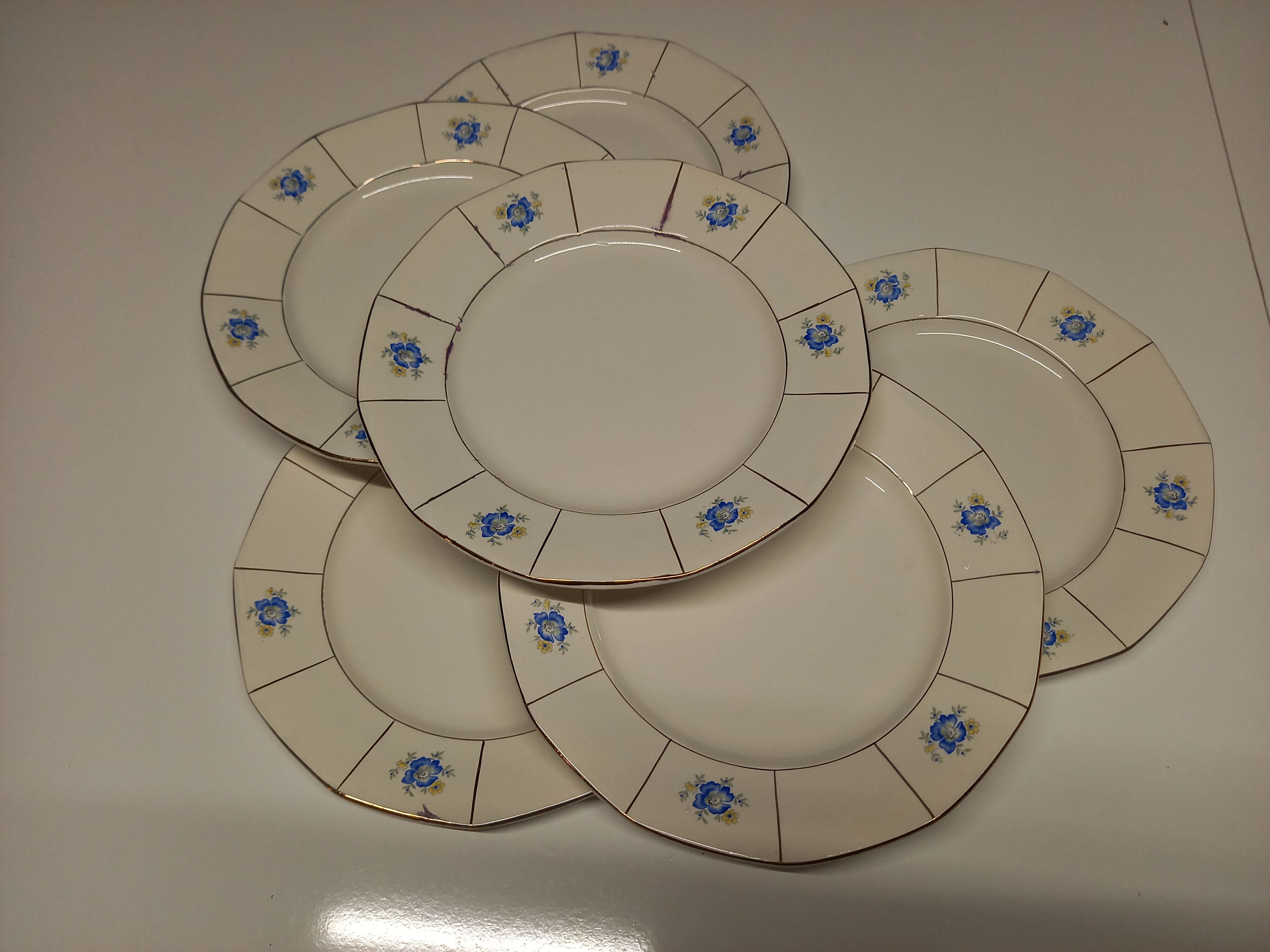 Digoin Sarreguemines flat plates