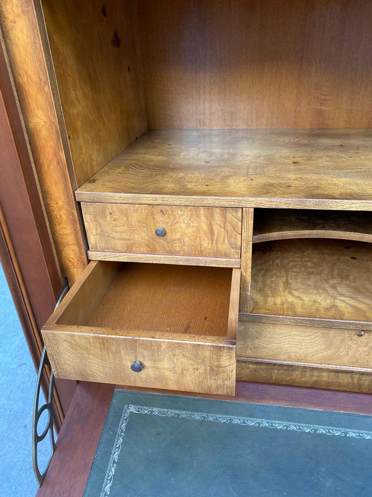 Louis Philippe secretary in solid wood with satin finish