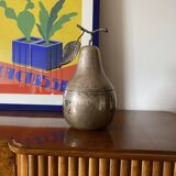 Modern silver-plated Pear wine cooler / ice bucket, Teghini Firenze Italy 1970s