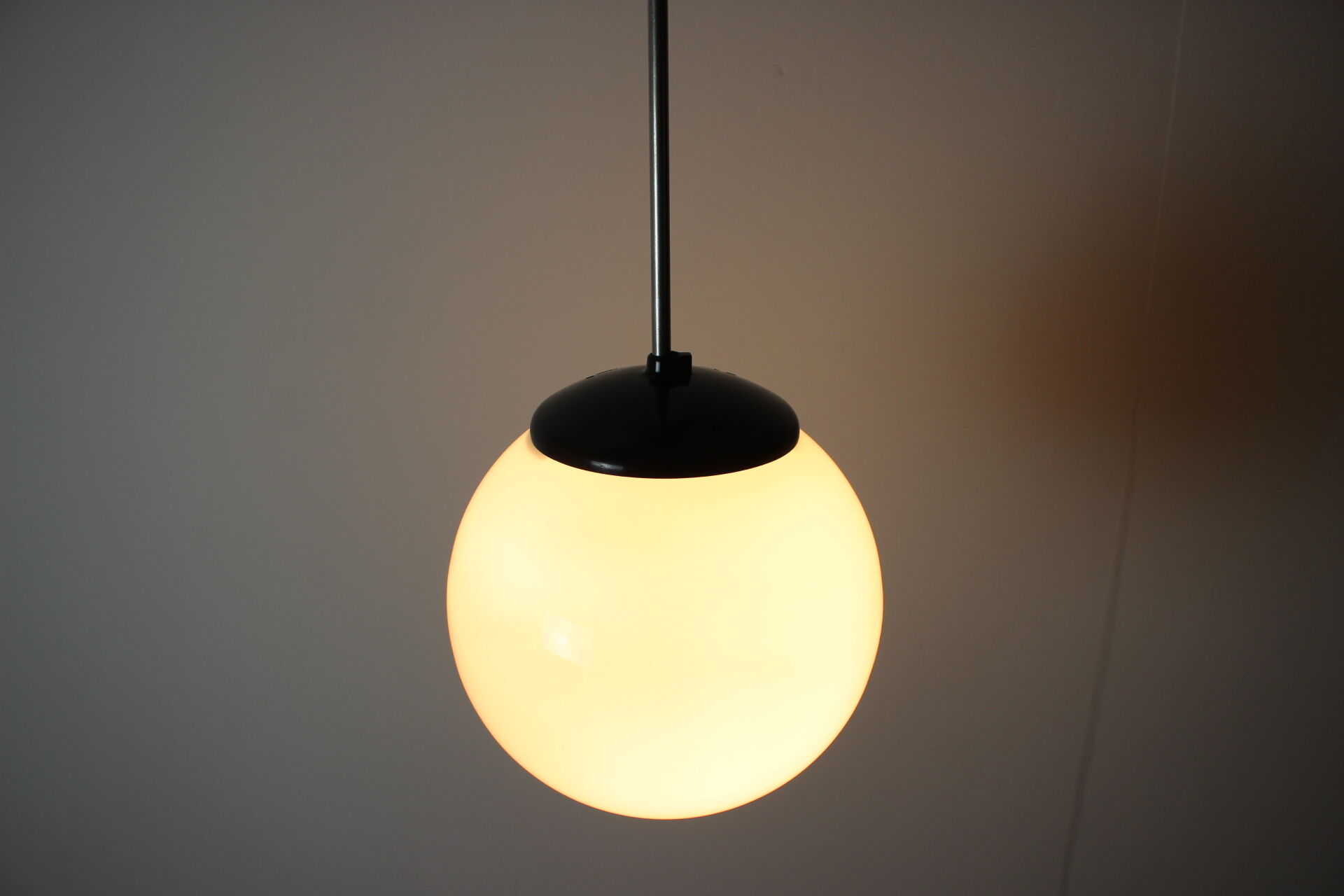 1950's, glass & bakelite pendant, Czechoslovakia