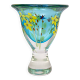 Berit Johansson Art Glass Vase by Murano 1970s Sweden
