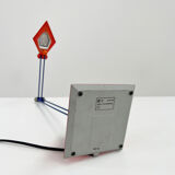 Red desk lamp by lungean & pellmann for brilliant leuchten germany, 1980