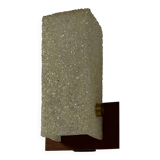 Vintage wall light, Perspex and wood, France, 1960.