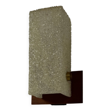 Vintage wall light, Perspex and wood, France, 1960.