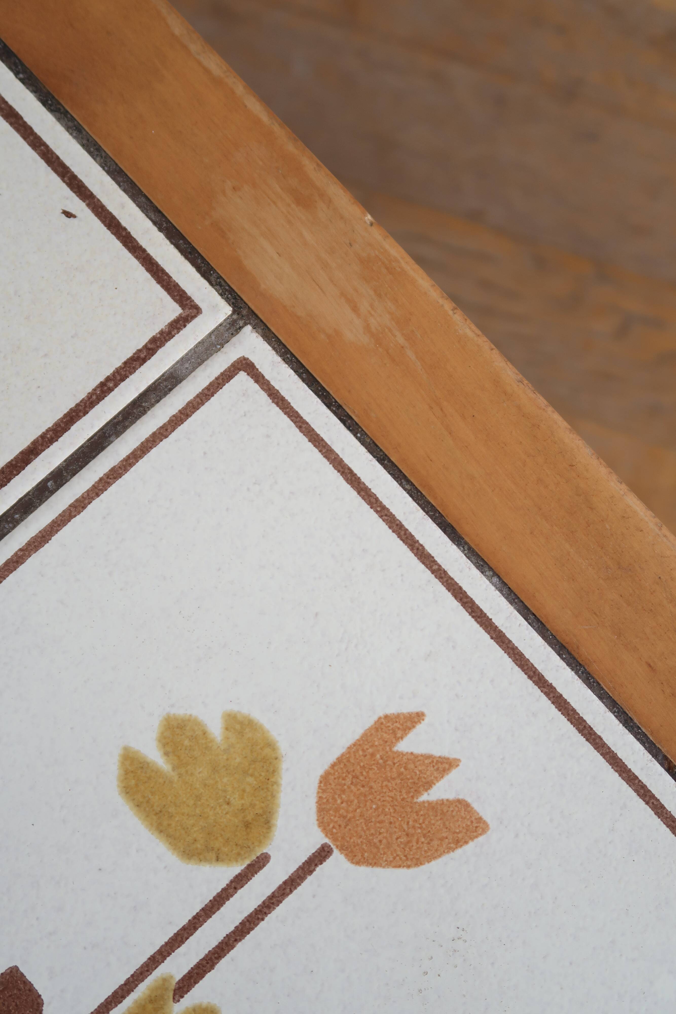 Brutalist coffee table ceramic top