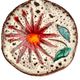Vintage ceramic catchall dish from Vallauris, 1960s, floral.