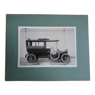 Photographie ancienne 1900 automobile des Chemins de fer de l'Etat