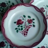 6 Lunéville flat plates, Model "Mireille" 1960