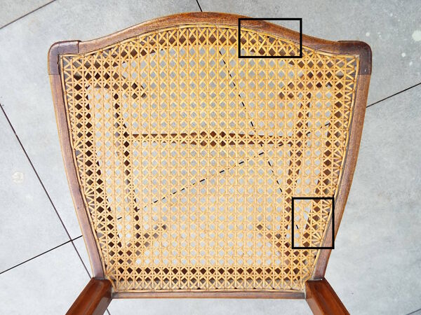 2 chaises cannées