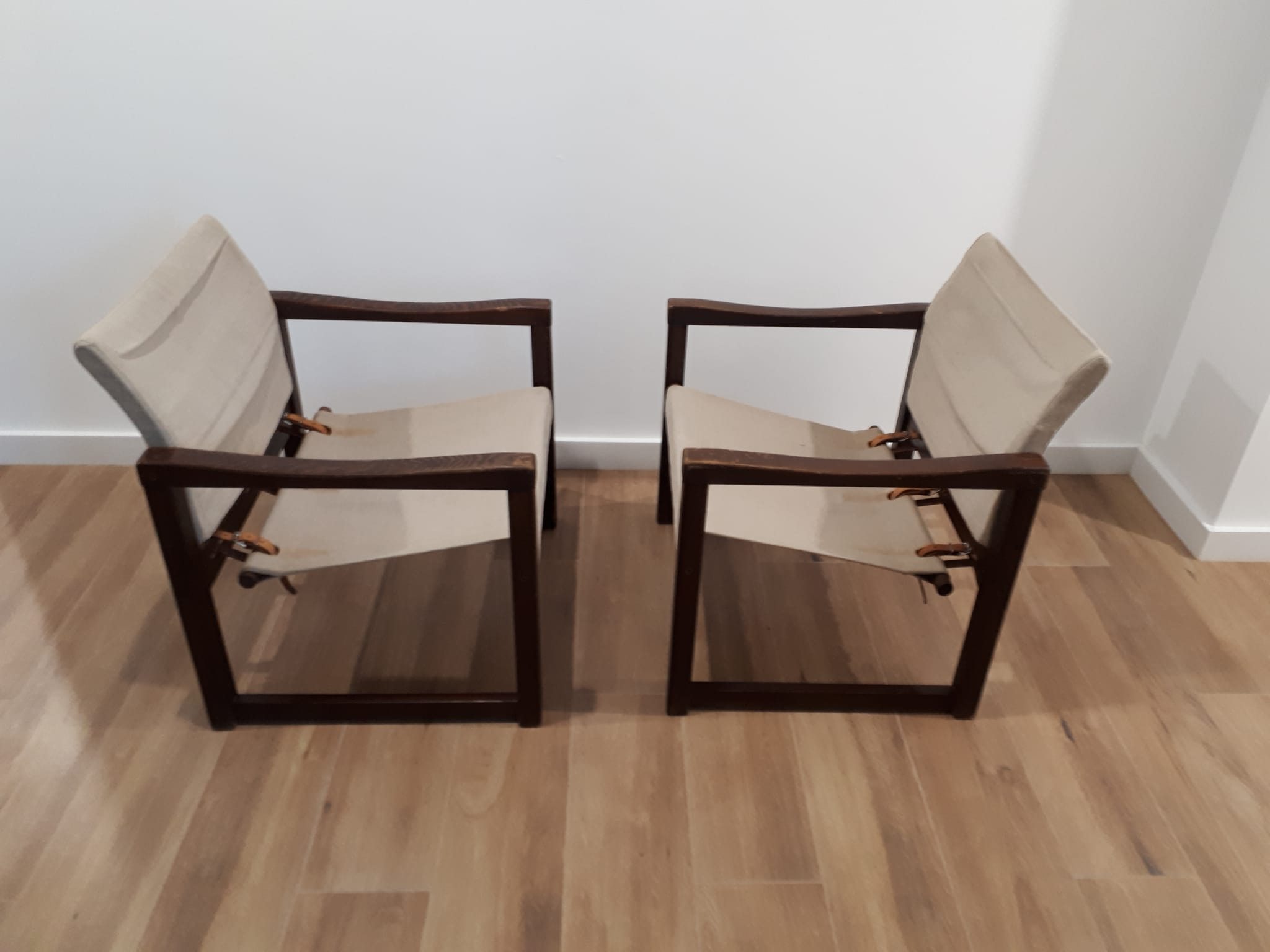 Pair of diana chairs, sweden, 70s