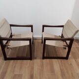 Pair of diana chairs, sweden, 70s