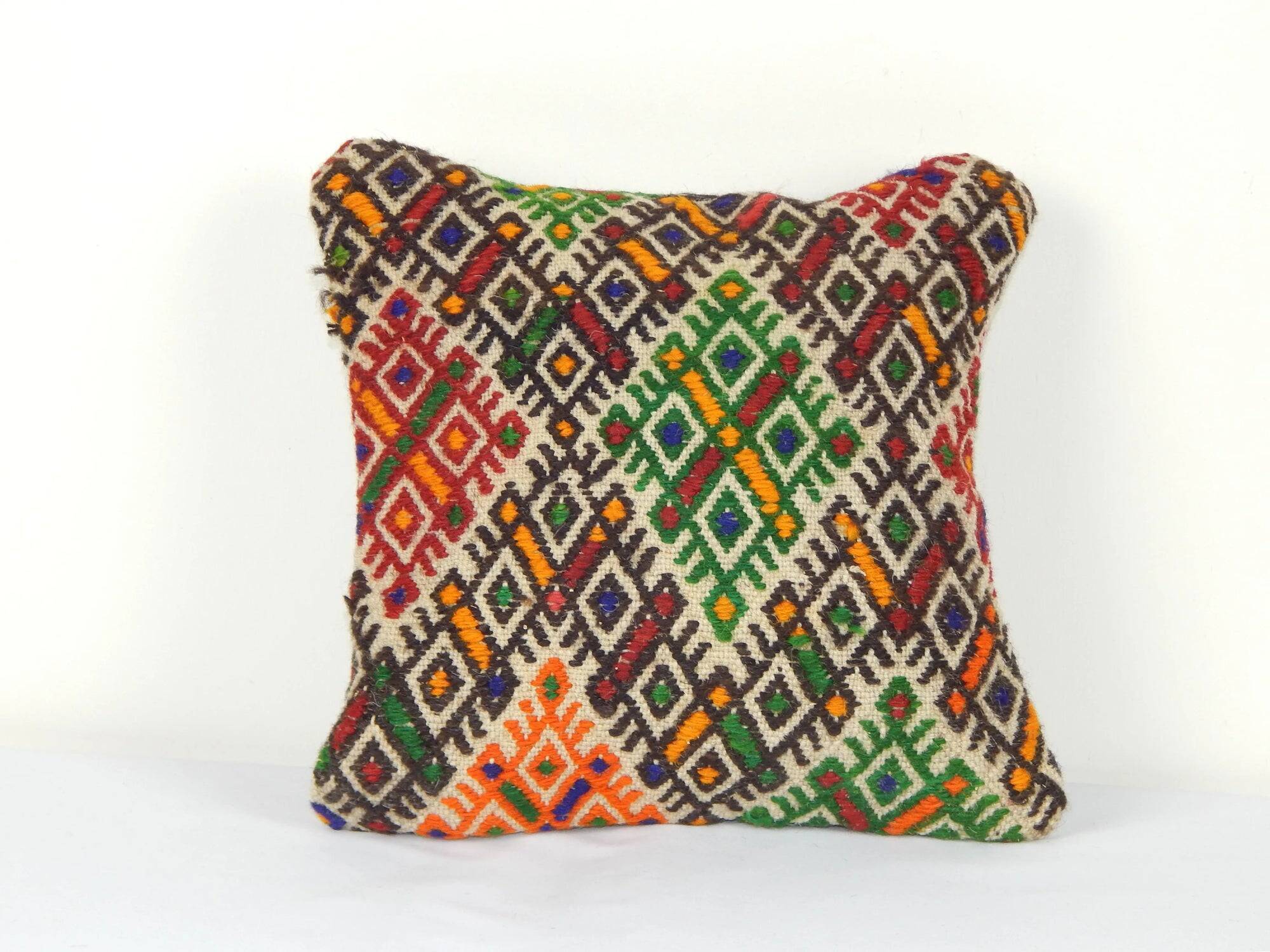 Vintage kilim cushion cover 30x30 cm