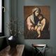 Antique Italian painting Madonna and Child from the 18th century
