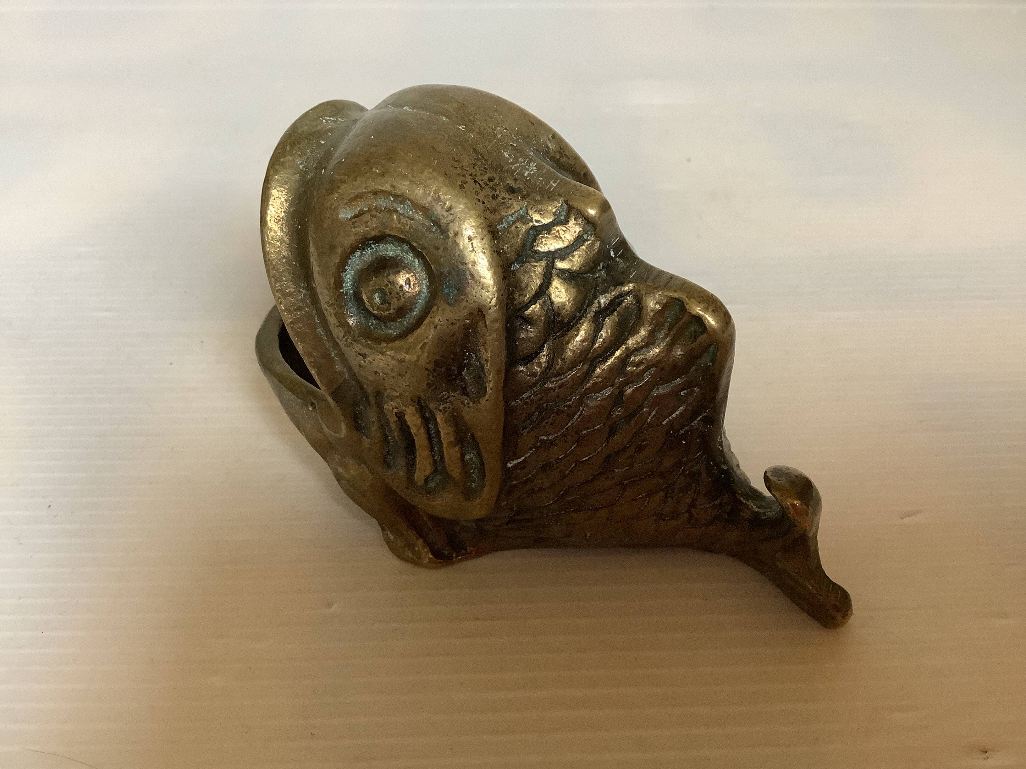 Peerage England bronze fish ashtray
