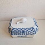 Butter dish Heinrich germany Villeroy and Boch model China blue