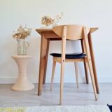 Scandinavian raw wood chair