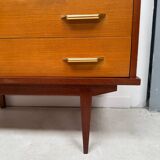 Vintage chest of drawers with spindle legs