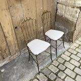 Chaises laiton design