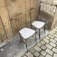 Designer brass chairs