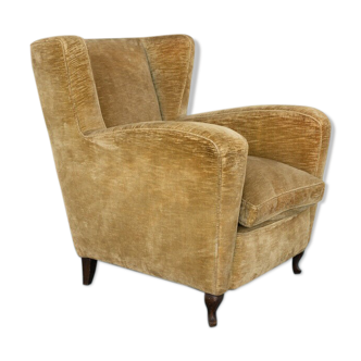 Velvet armchair 1950