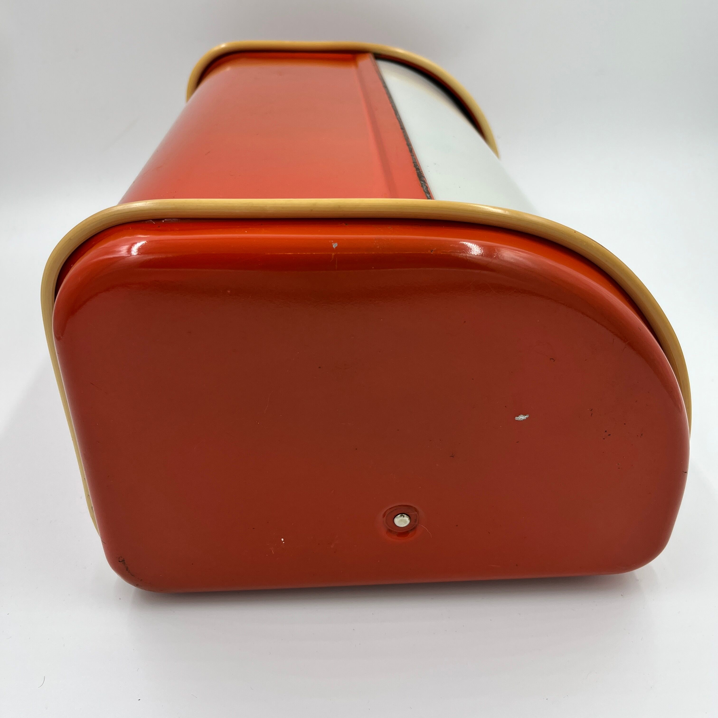 Vintage metal bread box