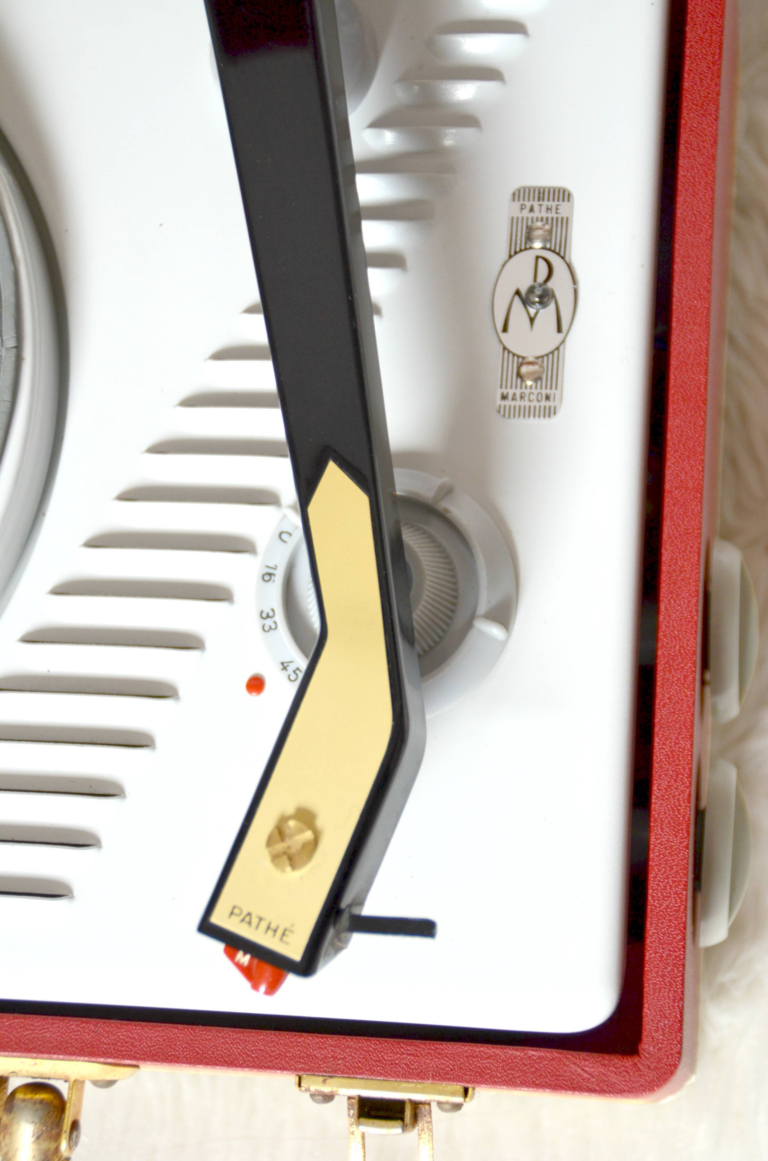 Record player, record player vintage pathé-marconi works