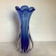 Vase corolle bleu Murano
