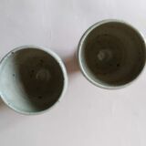 2 cups or mazagrans sandstone Jacques Migeon La Borne 60s