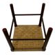 Vintage Wooden Stool With Rope Seat 60s Minimalist