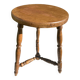 Antique oak tripod stool