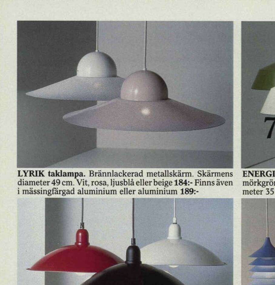 Vintage IKEA LYRIK Pendant Lamp | Soft Pink Perforated Metal | 1984 Scandin