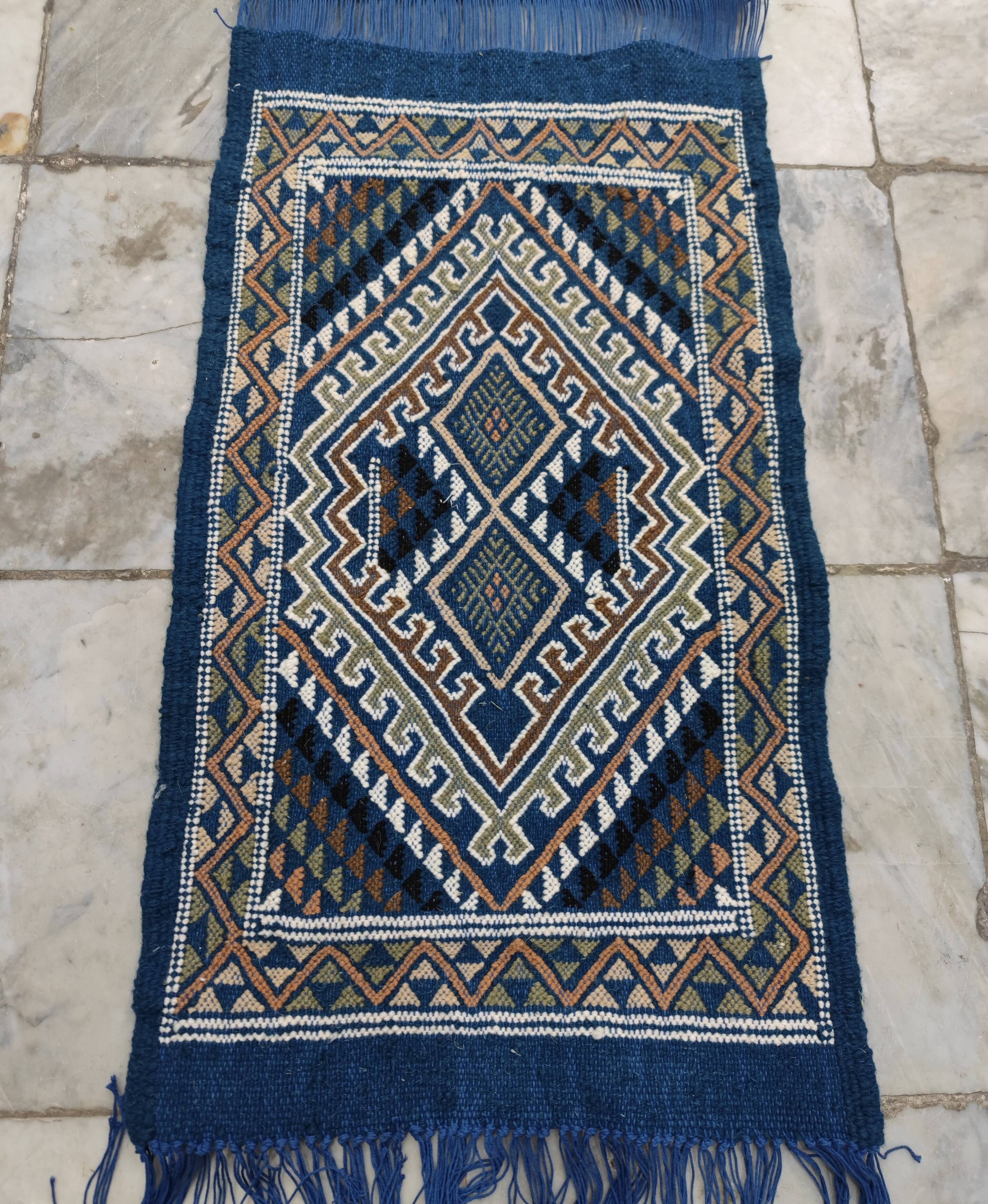 Certified top quality Margoum Blue Carpet