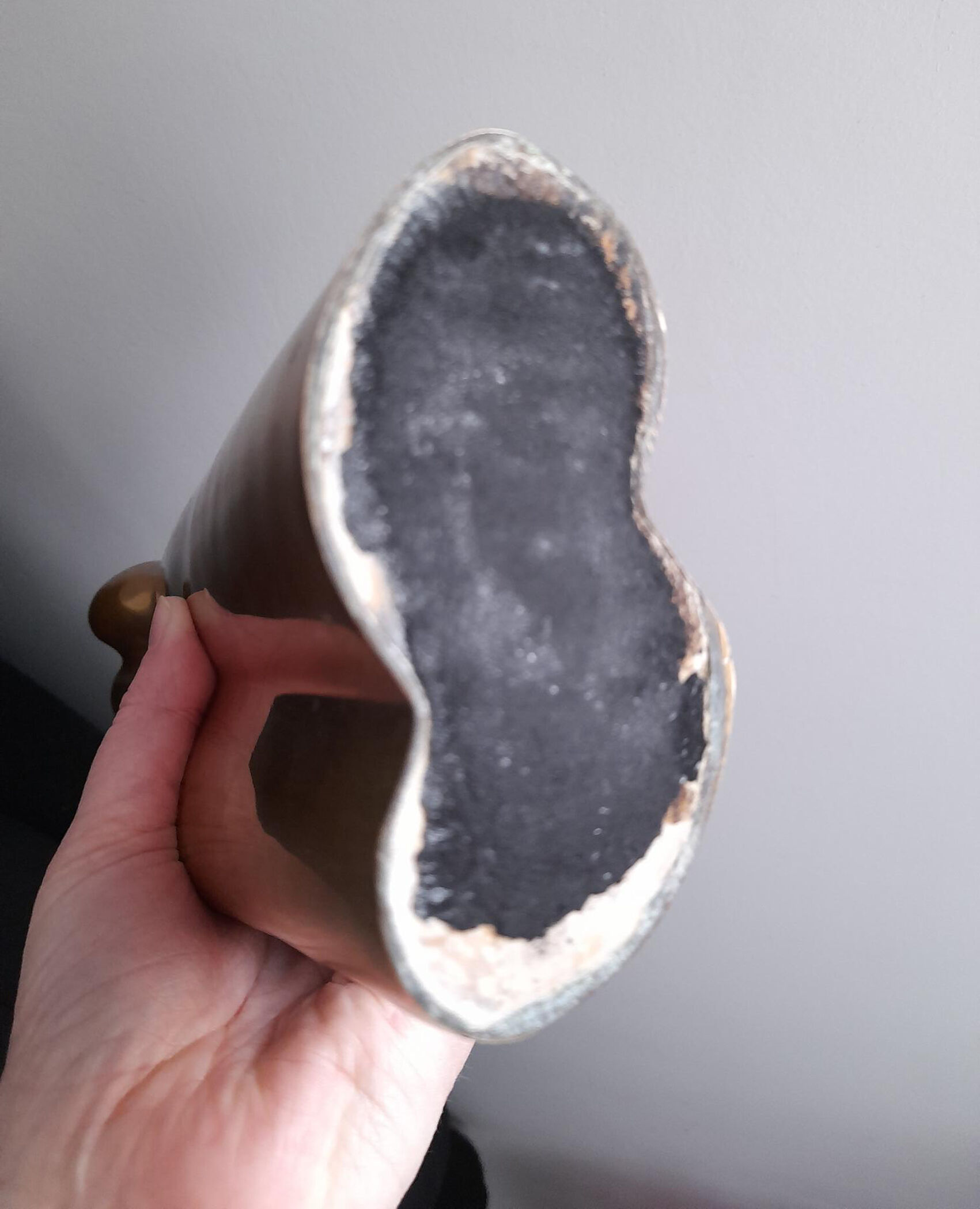 Brass statue stylized couple