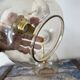 Pair of vintage smoked glass sconces