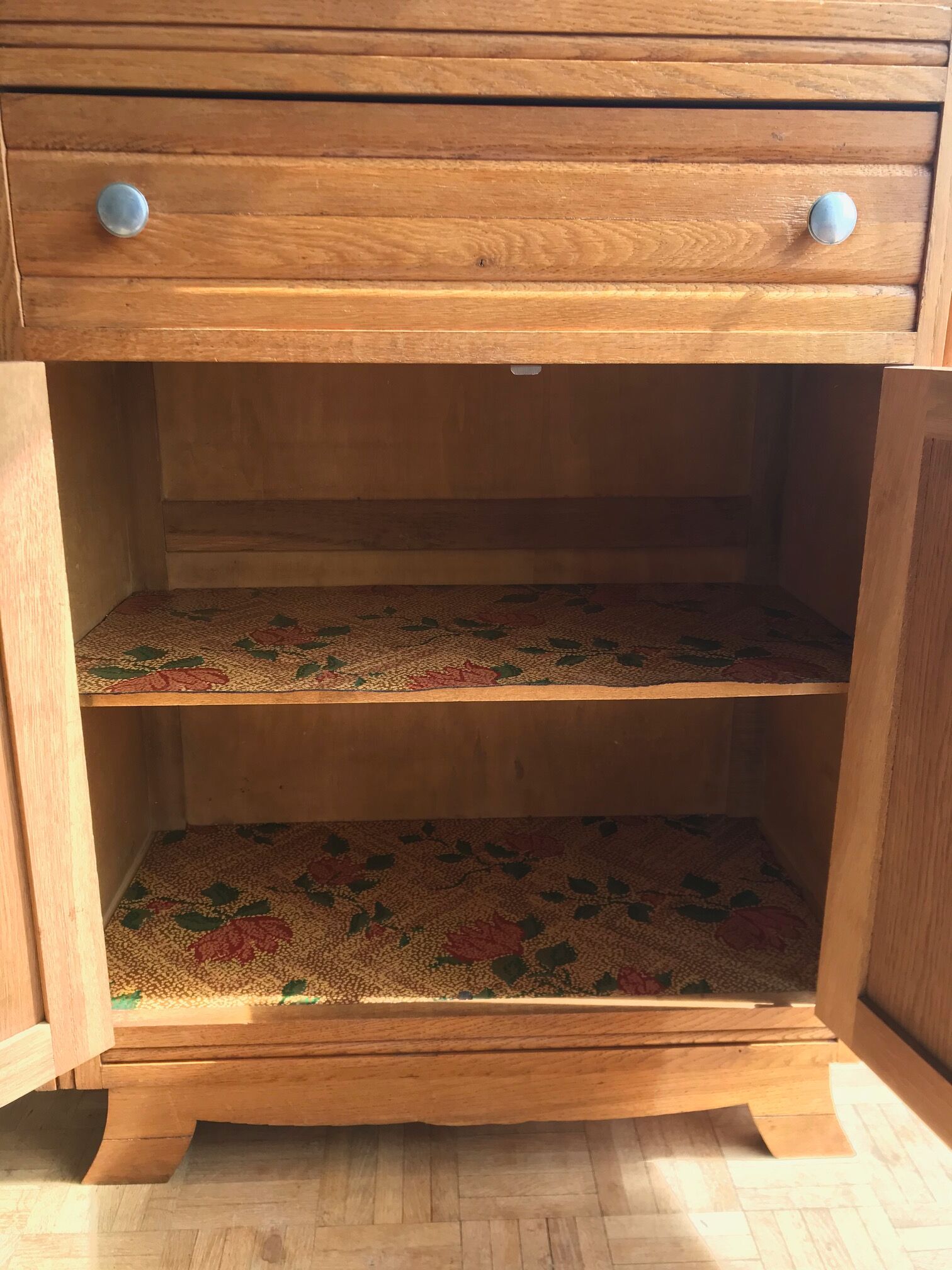 Buffet parisien des années 1940 / 1950 - chêne clair