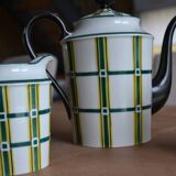 Limoges porcelain teapot, sugar bowl and milk jug